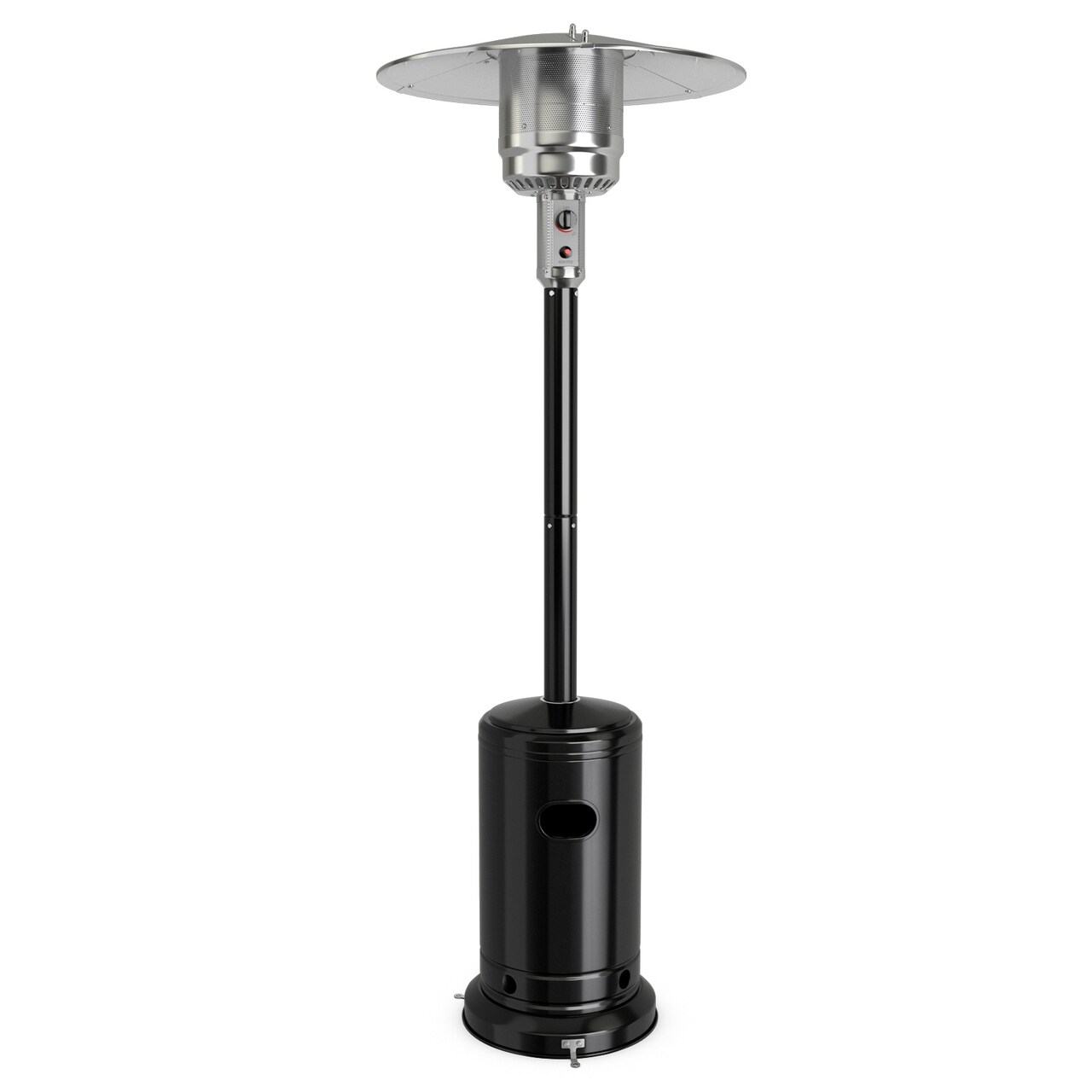 50000 BTU Stainless Steel Propane Outdoor Heater with Trip Over Protection and 2 Handles